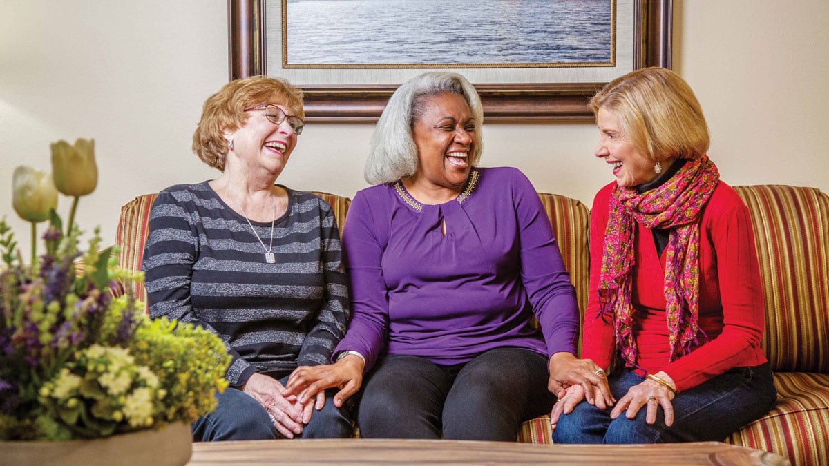 Residents enjoying time together at Summerville Estates