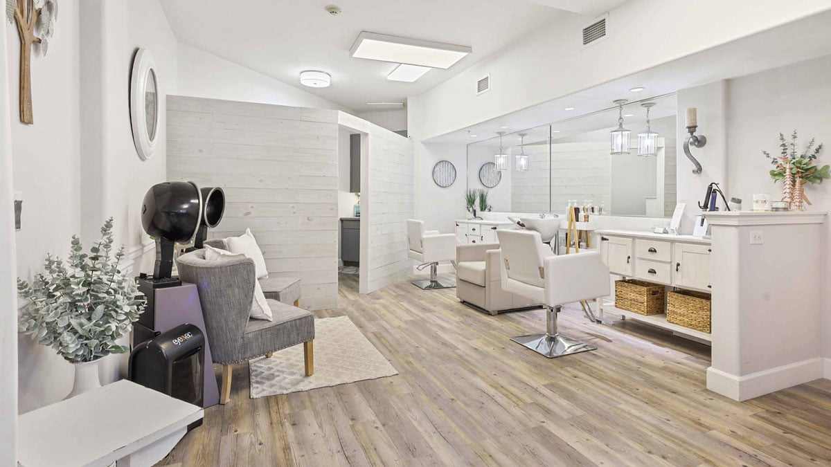 The beauty salon at Summerville Estates